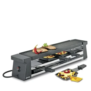 Spring Raclette 4 Compact schwarz mit Aluminiumplatte EU (4052356003385)