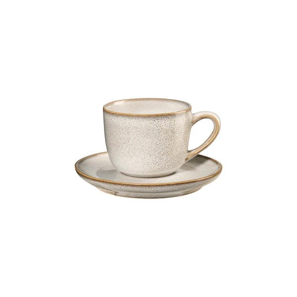 ASA Espressotasse mit Unterer, sand-SAISONS D. 6,7 cm, H. 5,5 cm, 0,09 l. (4024433008354)