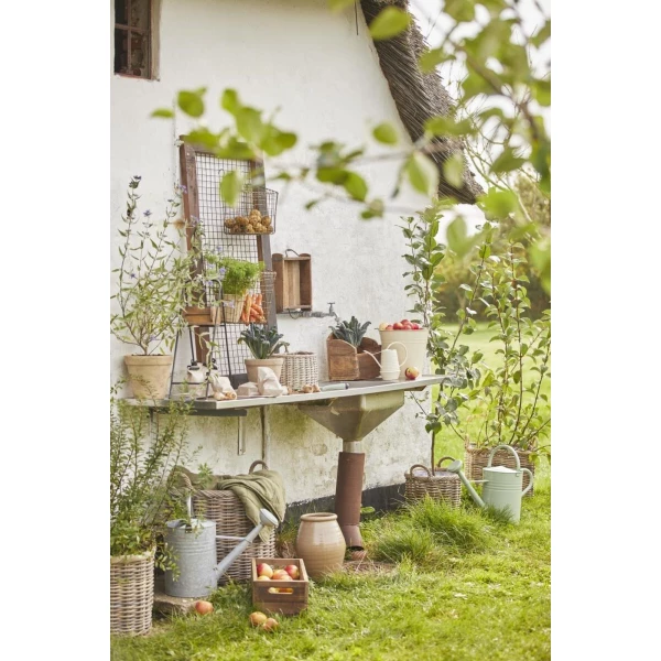 IB Laursen Eimer creme 8 ltr B: 30,5 H: 26 L: 31,5 Ø: 28-Metall (5709898347642)