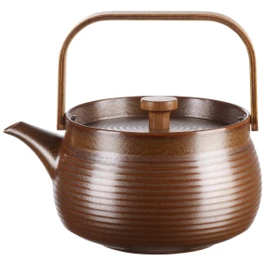 asa Teekanne mit Holzgriff, brown 17,4 x 14,2 cm, H. 15,6 cm, 0,6 l. (4024433019527)
