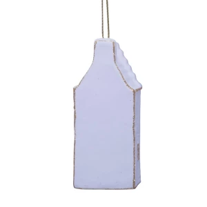 Vondels Ornament glass white/gold canal house step gable Goldenhour (8720246454420)