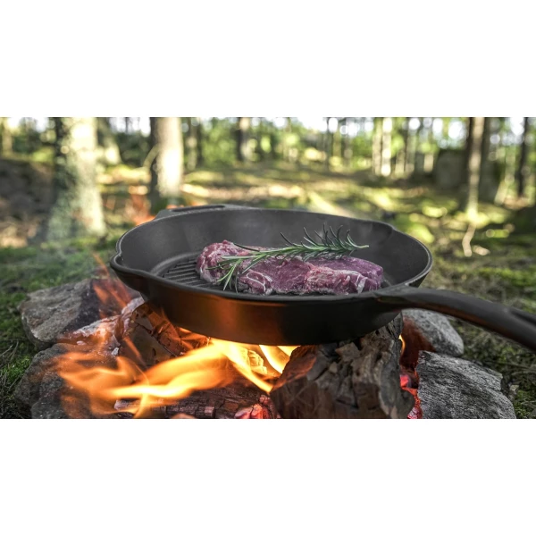 Grill-Feuerpfanne mit Stiel – Bild 6