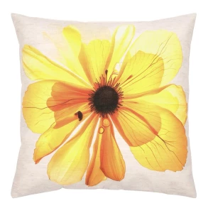 pad Kissenhülle FLOWER yellow, 45 x 45 cm 96% Polyester 4% Leinen (4262415742128)