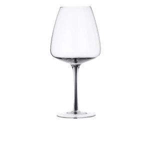 Broste Rotweinglas Smoke Clear/Grey Ø 10,4 x 22,5 cm, handgearbeitet, 650ml (5710688096947)