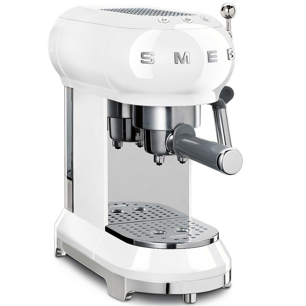 SMEG Espresso-Kaffeemaschine weiß 50s Retro Style (8017709259563)