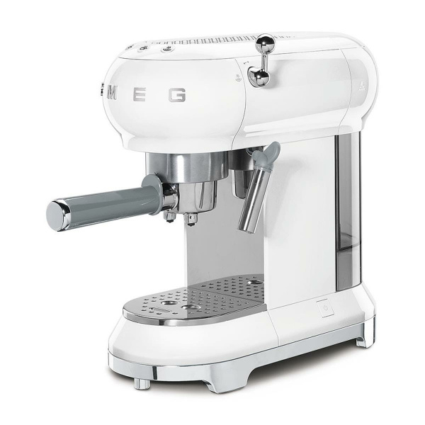SMEG Espresso-Kaffeemaschine weiß 50s Retro Style (8017709259563)