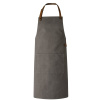 CRAFTED LEATHER & LIEFSTYLE Schürze grau Washed canvas  ()