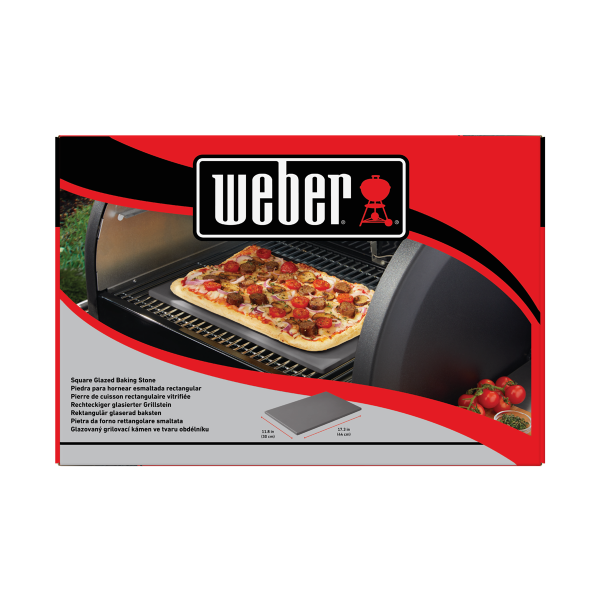 Weber Weber glasierter Pizzastein rechteckig 44 x 30 cm  (0077924189111)