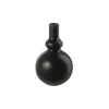 Asa Vase, black iron como, 2,5/9 cm, H. 15,5 cm (4024433015079)