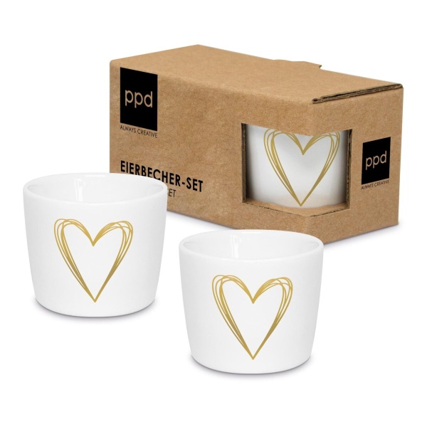 PPD Pure Heart gold Egg Cup Set CB Eierbecher-Set (4021766284646)