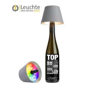 Sompex Top 2.0 Flaschenleuchte grau RGB (4029599110941)