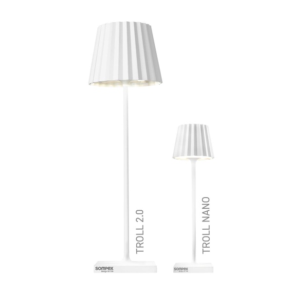 Sompex TROLL 2.0 Outdoorleuchte LED  Höhe 38 cm Weiß (4029599099659)