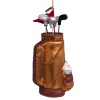 Vondels Ornament glass brown golf bag H15cm Sports (8719632500018)
