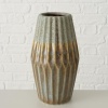 Boltze 1 Stk. Vase Livera, 2 sort., H 22 cm, Steingut, Farbverlauf, geometrisch (4066076075997)