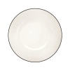 asa Pasta-/Suppenteller, ligne noire-D. 22 cm, H. 4,5 weiß glänzend-D. 22 cm, H. 4,5 cm-Fine Bone China (4024433324027)