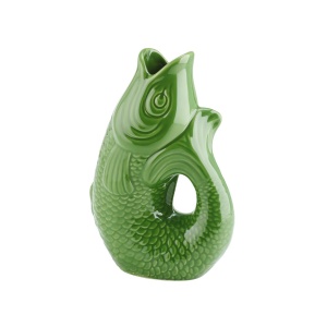 Giftcompany Monsieur Carafon, Fisch, Vase, S, green bay, 1,2 L 16,5x25,2x9,7cm-Steingut (4030195644587)