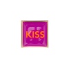 Giftcompany Love Plates, Glasteller S, Kiss,  fuchsia 10x0,8x10cm-Glas (4030195642378)