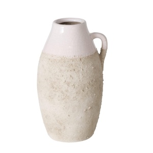 Boltze Vase Marlita, Höhe  21 cm Steingut, Crackle, Matt, Glanz (4066076328116)