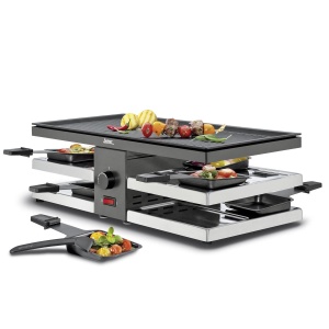 Spring Raclette 8er Fun schwarz mit Alugrillplatte EU (4052356005471)