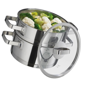 Küchenprofi Kochtopf m. Dämpfeinsatz 20 cm SAN REMO SAN REMO (4007371065504)