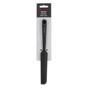 Städter Teigschaber 24,5 cm / 2,7 cm Silikon schwarz ''Soft Grip'' (4018598640085)