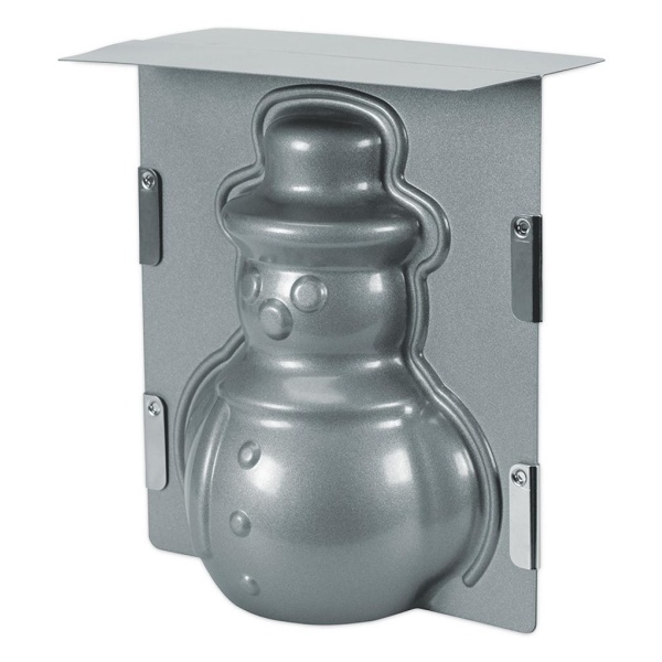 Städter Schneemann 3D Backform 19 x 21 x 12 cm Silber We Love Baking (4018598661820)