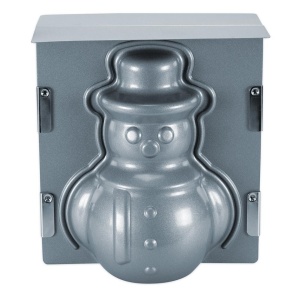 Städter Schneemann 3D Backform 19 x 21 x 12 cm Silber We Love Baking (4018598661820)