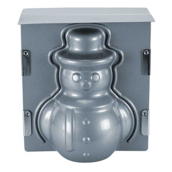 Städter Schneemann 3D Backform 19 x 21 x 12 cm Silber We Love Baking (4018598661820)
