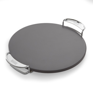 Weber Weber CRAFTED runder Pizzastein m. Träger Gourmet BBQ System glasiert (077924188879)