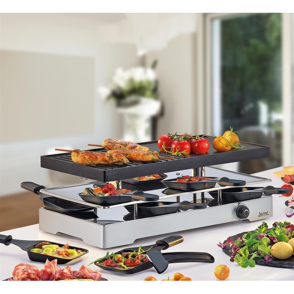 Spring Raclette mit Alugrillplatte + Granitstein-RACLETTE  (4052356009615)
