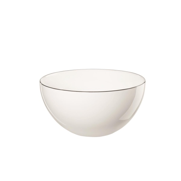 asa Schüssel, ligne noire-D. 15 cm, H. 7,5 cm, 0,5 l.- weiß glänzend-D. 15 cm, H. 7,5 cm, 0,5 l.-Fine Bon (4024433341437)
