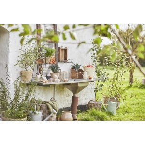 IB Laursen Eimer creme 8 ltr B: 30,5 H: 26 L: 31,5 Ø: 28-Metall (5709898347642)