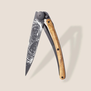 Deejo Messer, Olivenholz / Zwillinge 37g (3661190022448)