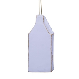 Vondels Ornament glass white/gold canal house step gable Goldenhour (8720246454420)