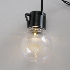 Boltze Lichterkette Loma, 10 LED, Timer, Glühbirne, L 230 cm, schwarz (4066076001118)