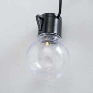 Boltze Lichterkette Loma, 10 LED, Timer, Glühbirne, L 230 cm, schwarz (4066076001118)