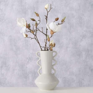 Boltze Vase Marta, H 25 cm, Steingut, beige, Einfarbig (4066076332700)