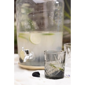 IB Laursen Trinkglas m/Muster London smoke Glas H: 9,8 Ø: 8,2-Glas (5709898358228)