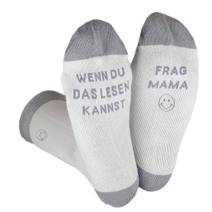 Grafikwerkstatt Coole Socke - Größe 41-45 Frag Mama (4043651644069)