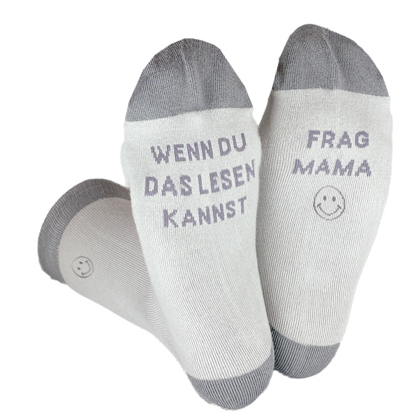 Grafikwerkstatt Coole Socke - Größe 41-45 Frag Mama (4043651644069)