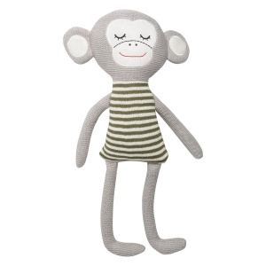 Tranquillo Kuscheltier MONKEY-grey COVER- 100% ORGANIC COTTON, FILLING - RECYCLED POL (4066474374494)