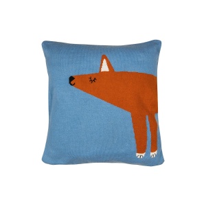 Tranquillo Kissenbezug FOXY-blau 100% COTTON + Filling 100% Polyester filler (4055627613764)