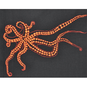 Vista Portuguese Black Geschirrtuch Octopus 100% Baumwolle 50 x 70 cm (4407831000005)