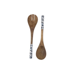 Van Deurs 2 er Set Salatbesteck Mango BluePaisley Länge 30 cm (5713226028370)