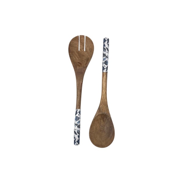 Van Deurs 2 er Set Salatbesteck Mango BluePaisley Länge 30 cm (5713226028370)