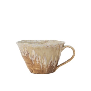 Bloomingville Milani Tasse, Natur, Steingut D11xH7 cm-100% Stoneware (5711173343041)
