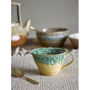Bloomingville Milani Tasse, Grün, Steingut D11xH7 cm-100% Stoneware (5711173343027)