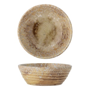 Bloomingville Milani Schale, Natur, Steingut D14,5xH5 cm-100% Stoneware (5711173339082)