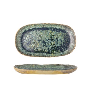 Bloomingville Milani Servierplatte, Grün, Steingut L37xH3xW21 cm-100% Stoneware (5711173339037)
