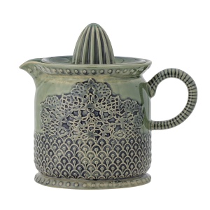 Bloomingville Liselu Zitronensaftpresse, Grün, Steingut L17,5xH15,5xW12 cm-100% Stoneware (5711173295524)
